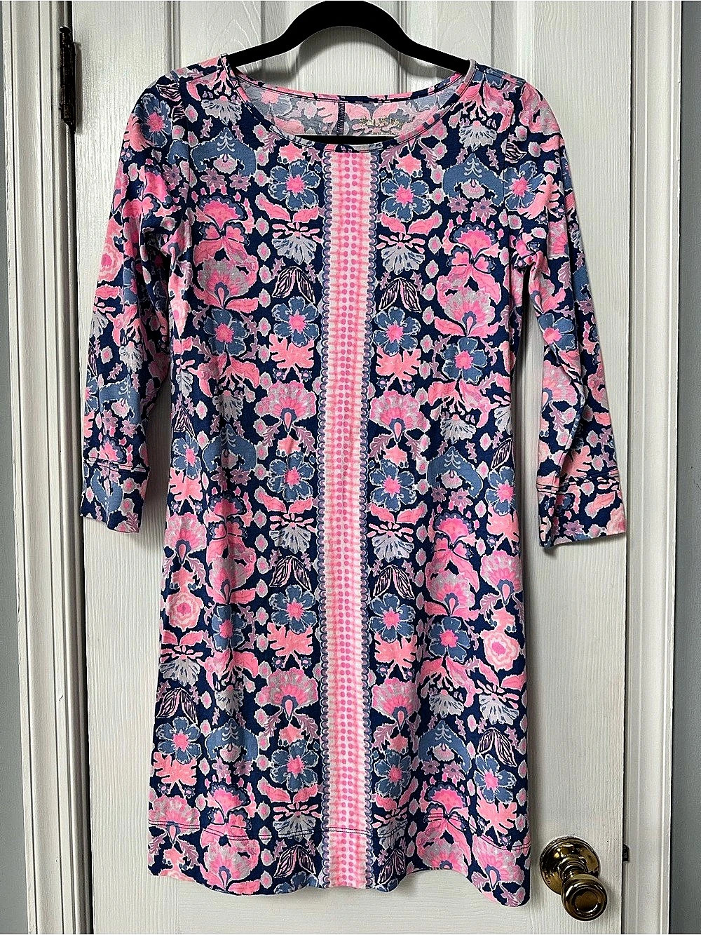Lilly Pulitzer Floral Dress in Blue & Pink Like New